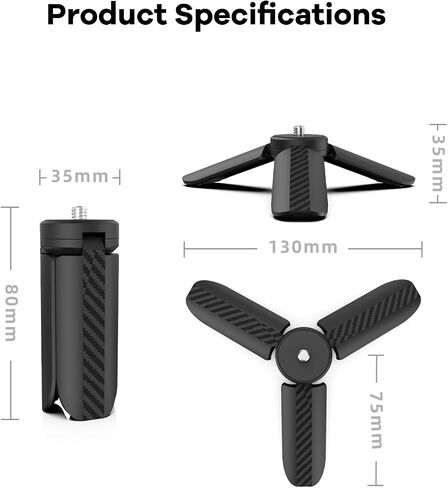 Tripod for DJI Osmo Pocket 4 / Pocket 3, Tabletop Tripod Stand Base, Stable Non-Slip Camera Stand, Portable Pocket Camera Accessories in Kuwait