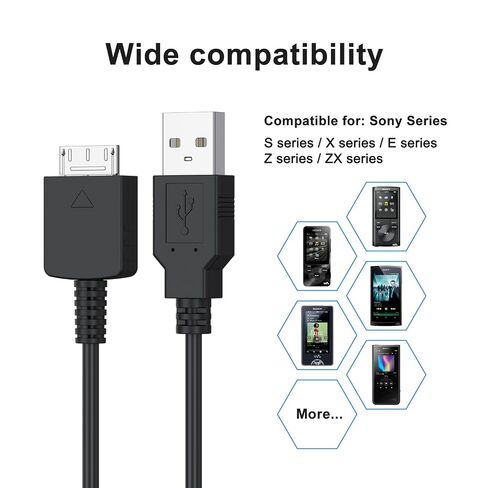 MP3 MP4 Player USB Charger Cable Compatible with for Sony Walkman, 3.3ft in Kuwait