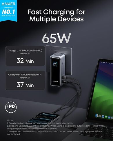 Anker Laptop Power Bank 25,000mAh & Prime Power Bank 9,600mAh (Bundle) in Kuwait