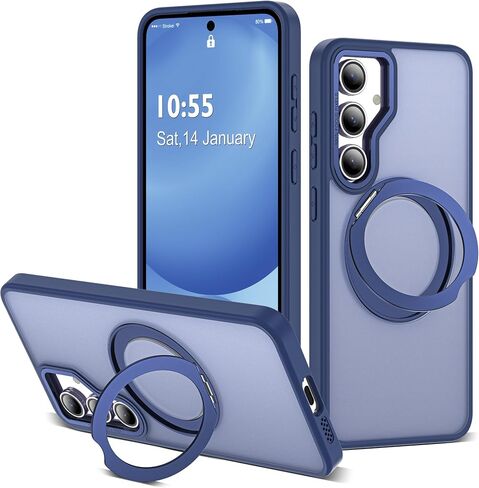 for Samsung Galaxy S24 Ultra Case with 360° Spin Stand,Green in Kuwait