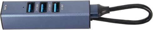 USB to Ethernet Adapter with 100Mbps RJ45 Port and 3 USB Ports, USB 3.0 Hub for Laptop Desktop Tablet, Aluminium Alloy Housing, Plug and Play Network Adapter in Kuwait