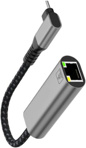 USB C to Ethernet Adapter 10 / 1000Mbps Networking Adapter RJ45 to USB C Internet Converter for Laptop Laptop Ethernet in Kuwait