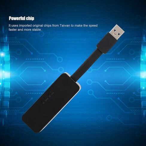 for Realtek RTL8153B Gigabit USB Network Card, USB 3.0 to RJ45 Ethernet Adapter, Low Power High Speed 10/100/1000 Mbps NIC with Gold - Plated 5mm Gold Finger and EEE Support for Wi in Kuwait