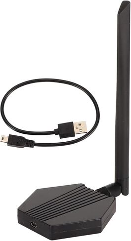 USB External Antenna Wireless USB WiFi Adapter Network Adapter 300Mbps Dual Band 2.4G 5G Plug and Play with External Antenna for Desktop Computers Laptop in Kuwait