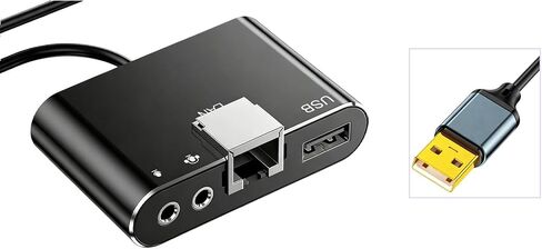 Portable USB Ethernet Adapters 100Mbps Plugs and Play for Travel Business Stable Networking Supports Microphones Connection Stable Fast Speed USB Ethernet Adapters in Kuwait