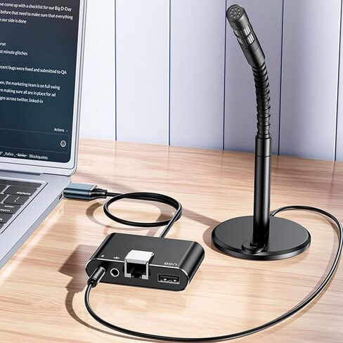 Portable USB Ethernet Adapters 100Mbps Plugs and Play for Travel Business Stable Networking Supports Microphones Connection Stable Fast Speed USB Ethernet Adapters in Kuwait