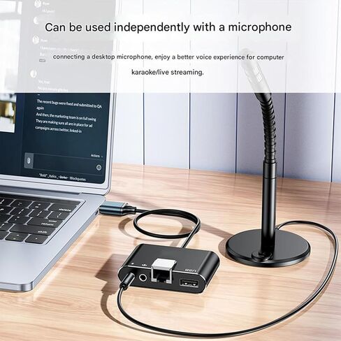 Portable USB Ethernet Adapters 100Mbps Plugs and Play for Travel Business Stable Networking Supports Microphones Connection Stable Fast Speed USB Ethernet Adapters in Kuwait