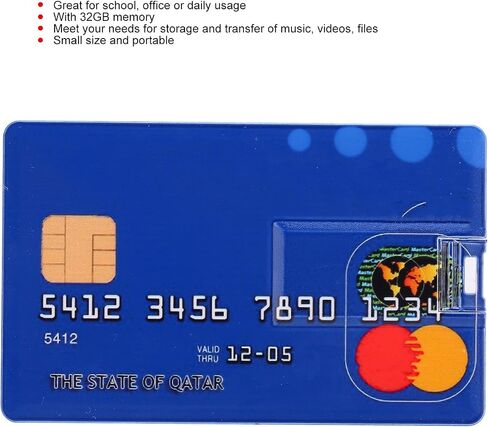 Card Shaped U Disk,USB Flash Drive,Credit Card USB Flash Drive,Ideal for Making Sure You Can Take Your Data with You Wherever You in Kuwait