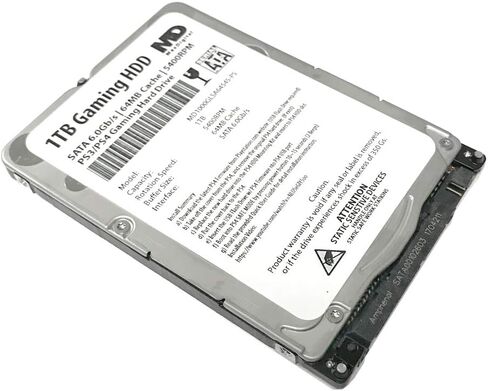 MaxDigitalData 1TB 5400RPM 64MB Cache (7mm) SATA 6.0Gb/s 2.5inch PS3/PS4 Gaming Hard Drive - 2 Year Warranty in Kuwait