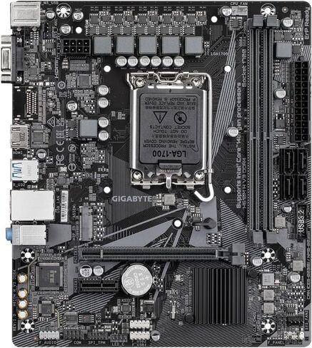 Gigabyte H610M H V3 DDR4 Motherboard - Supports Intel Core 14th CPUs, 4+1+1 Hybrid Phases Digital VRM, up to 3200MHz DDR4, 1xPCIe 3.0 M.2, GbE LAN, USB 3.2 Gen 1 in Kuwait