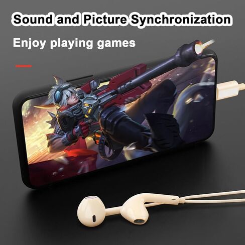 2 Packs USB C Headphones for iPhone 16/15 Phone Earbuds with Microphone & Volume Control HiFi Stereo Type C Earphones for Galaxy S23/S22/S21/S20/Ultra Note 10/20, for Pixel 7/6/6a/5/4,for OnePlus 9 8 in Kuwait
