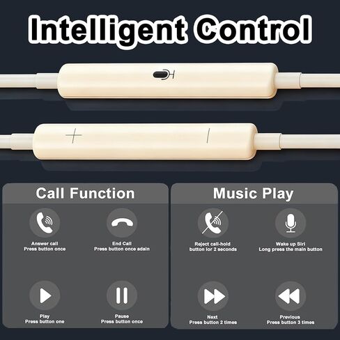 2 Packs USB C Headphones for iPhone 16/15 Phone Earbuds with Microphone & Volume Control HiFi Stereo Type C Earphones for Galaxy S23/S22/S21/S20/Ultra Note 10/20, for Pixel 7/6/6a/5/4,for OnePlus 9 8 in Kuwait