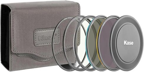 Kase KW Revolution Magnetic Filter Entry 77mm Kit-Color Coded Rings inc CPL ND8 ND64 & Magnetic Adapter,Lens Cap and Filter Bag in Kuwait