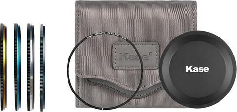 Kase KW Revolution Magnetic Filter Entry 77mm Kit-Color Coded Rings inc CPL ND8 ND64 & Magnetic Adapter,Lens Cap and Filter Bag in Kuwait