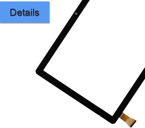 Front Glass Touch Panel Digitizer (Without LCD Display) Compatible with Deertime E15 Tablet TP Touch 10.1 inch with Tools in Kuwait