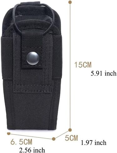 Walkie Talkie Holster with Belt Clip Tactical Molle Two-Way Radio Holder Belt Pouch Bag Tactical Vest Mount Case for Police Officer Security Personnel Hunting Camping Walkie Talkies 2-Way Radio in Kuwait