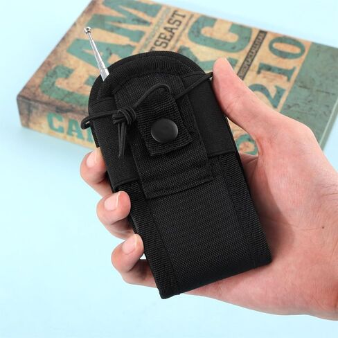 Walkie Talkie Holster with Belt Clip Tactical Molle Two-Way Radio Holder Belt Pouch Bag Tactical Vest Mount Case for Police Officer Security Personnel Hunting Camping Walkie Talkies 2-Way Radio in Kuwait