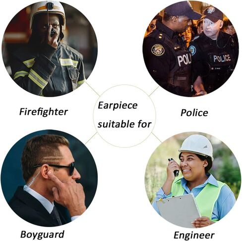 G Shape Earpiece with Mic PTT 1 Pin Walkie Talkie Earpiece Headset Compatible with Motorola SL300 SL3500e SL4000 SL7550 7580 7590 SL8550 TLK100 SL1K SL1M Two Way Radio 10Pack in Kuwait