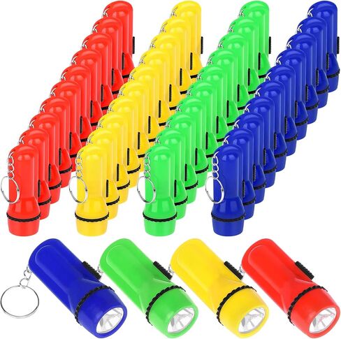 40Pcs Mini Flashlight Keychain Bulk Mini Pocket Flashlights LED Keychain Flashlights Assorted Colors Portable LED Toy Flashlight Led Key Chains Portable Light for Hiking,Camping,Party Favors in Kuwait