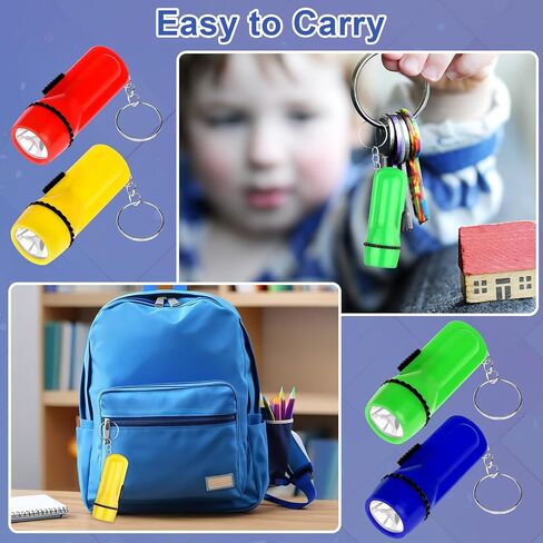 40Pcs Mini Flashlight Keychain Bulk Mini Pocket Flashlights LED Keychain Flashlights Assorted Colors Portable LED Toy Flashlight Led Key Chains Portable Light for Hiking,Camping,Party Favors in Kuwait