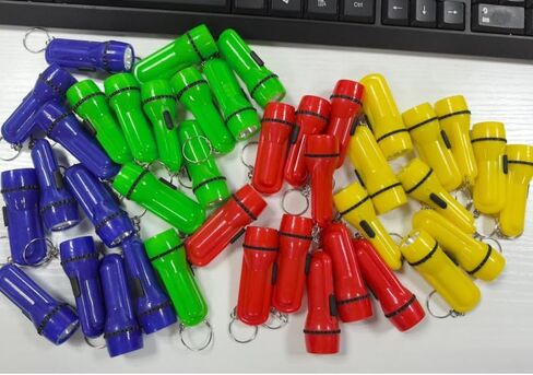 40Pcs Mini Flashlight Keychain Bulk Mini Pocket Flashlights LED Keychain Flashlights Assorted Colors Portable LED Toy Flashlight Led Key Chains Portable Light for Hiking,Camping,Party Favors in Kuwait