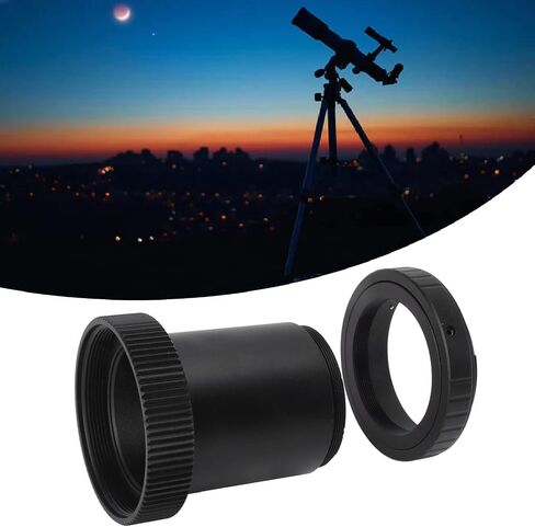 Telescope Camera Adapter M42 X 0.75mm to T2 Adapter Ring DSLR A Mount Easy Installation Photo Observation Aluminum Alloy in Kuwait