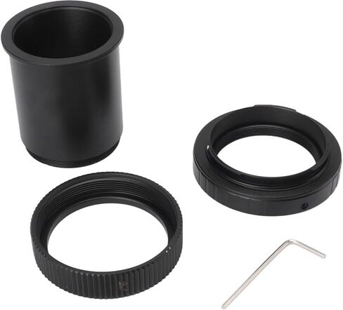 Telescope Camera Adapter M42 X 0.75mm to T2 Adapter Ring DSLR A Mount Easy Installation Photo Observation Aluminum Alloy in Kuwait