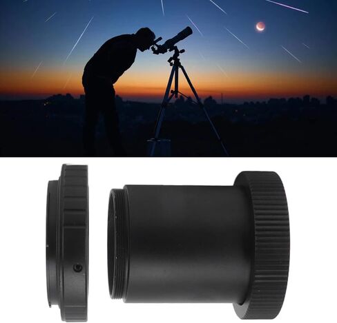 Telescope Camera Adapter M42 X 0.75mm to T2 Adapter Ring DSLR A Mount Easy Installation Photo Observation Aluminum Alloy in Kuwait