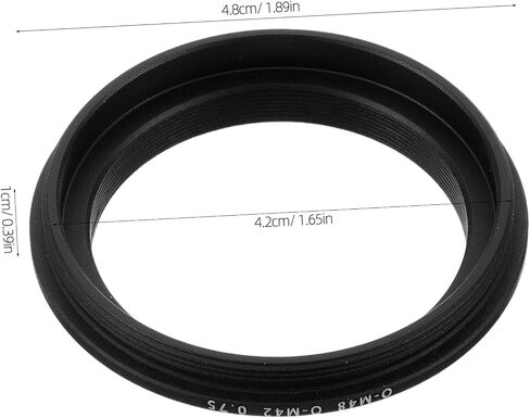 2pcs M48x0.75mm Male to M42x0.75mm Male Adapter Ring Aluminum in Kuwait