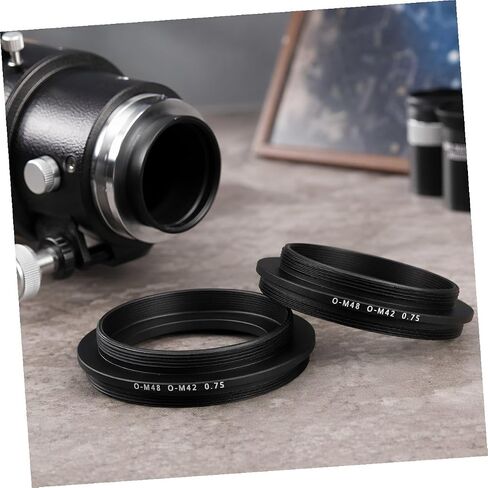 2pcs M48x0.75mm Male to M42x0.75mm Male Adapter Ring Aluminum in Kuwait