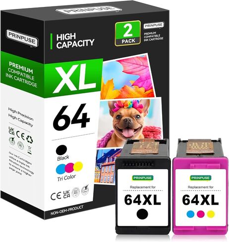 63XL Black Ink Cartridge Replacement for HP 63 Black Ink Cartridge in Kuwait