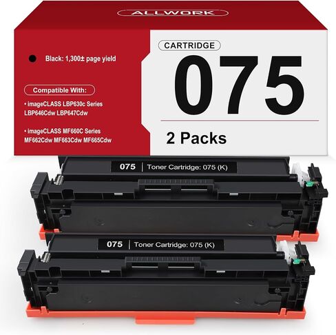 075 Toner Cartridge Set Compatible for Canon MF665CDW MF662Cdw LBP646Cdw in Kuwait
