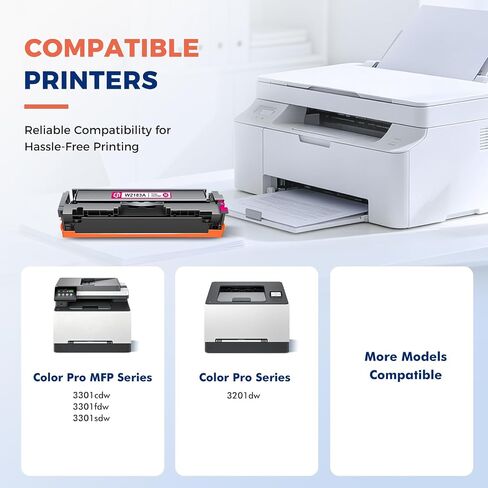 218A Toner Cartridges 4 Pack for HP 218 3201dw 3301fdw High Yield W2180A in Kuwait