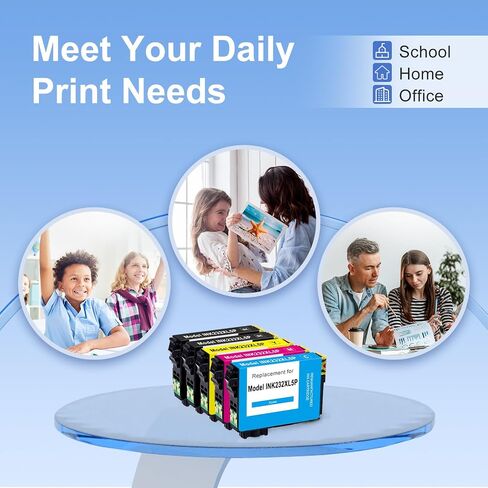 MC SUPRINT Remanufactured Ink Cartridge Replaced for Epson 232XL 5 Pack in Kuwait