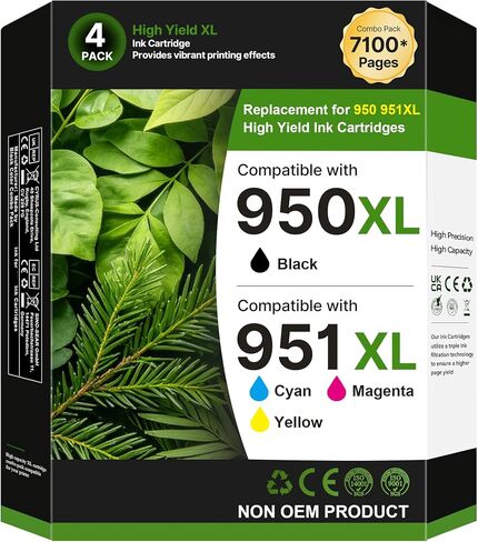 950XL 951XL High Yield for HP 950 951 Ink Cartridges Combo Pack C2P01FN in Kuwait