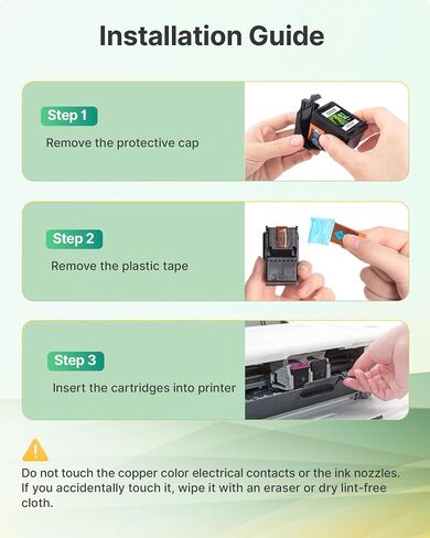61XL Ink Cartridge Replacement for HP Ink 61 Black and Color Combo Pack in Kuwait
