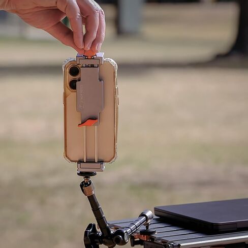 Tether Tools Rock Solid Tablet + Phone Mounting System | Arca-Compatible | Mounts on1/4-20 & 3/8"-16 arms and Clamps | Fits 3.5–9.3" Devices in Kuwait