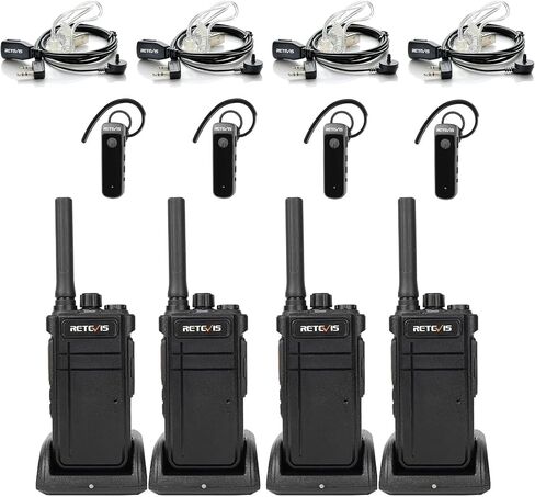 Retevis RB37 Bluetooth Two-Way Business Radio with Wireless Earpiece, 4Pack in Kuwait