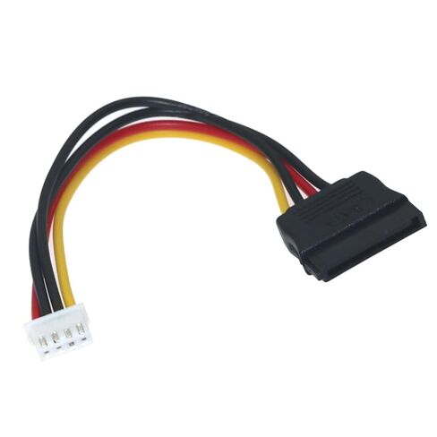 4Pin Floppy Female to 15Pin SATA Female Adapter Converter Power Supply Data Conversion Cable Power Wires 7.87in in Kuwait