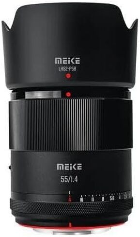 Meike 55mm F1.4 Auto Focus STM APS-C Camera Lens for Sony E-Mount Cameras A6300 A6100 A6000 A6600 A6500 A6400 A6700 ZVE10 A7III A7RIII A7SII A7II A9 A7 in Kuwait