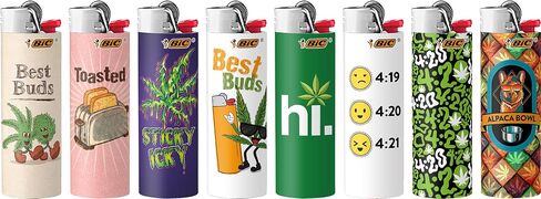 BIC Maxi Pocket Lighters, Safe and Reliable, Best Buds Series, 8-Count in Kuwait