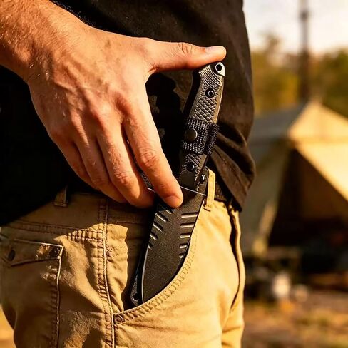Fixed Blade Knife, 4" Tactical Knife, Outdoor Hunting Knife, Survival Knife in Kuwait