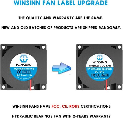WINSINN 40mm Blower Fan 24V, Ender 3 Fan Upgrade 24 Volt Fans Blower 4010 Hydraulic Bearing, Works with Ender 3 Pro 3X CR-10S (Pack of 5Pcs) in Kuwait