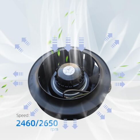 Fanstech FH220Y0000 Centrifugal Fan - FH220Y0000 Fanstech Fan 230V AC 0.39/0.53A 90/120W 2460/2650RPM 220mm Cooling Fan for 5G Communication in Kuwait