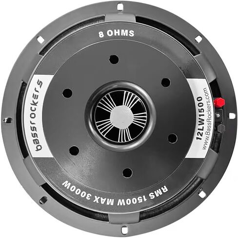 Bass Rockers 12LW1500 12" Low-High Frequency Loud Speaker, 1500W RMS/3000W Max, 8 Ohm, 97dB, 4" Voice Coil, 95 oz Magnet, Aluminum Basket (2 Pack) in Kuwait