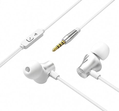 USB C Wired Earbuds with Microphone, Semi in-Ear Earphones with 10mm Dynamic Driver, Built-in Digital Audio Chip, Stereo Headphones for USB-C Devices in Kuwait