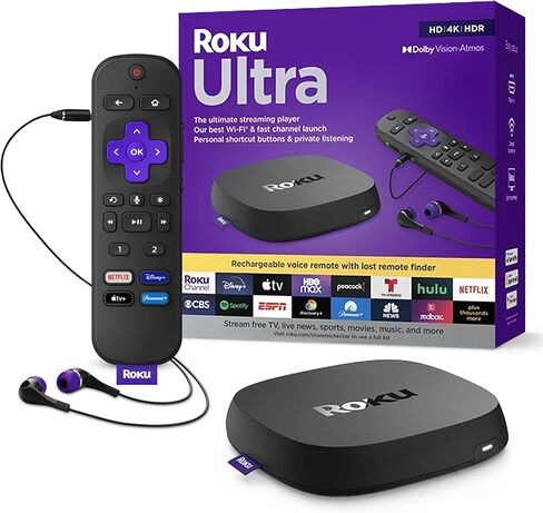 Roku Ultra, Ultimate Streaming Player - 4K Streaming Device for TV in Kuwait