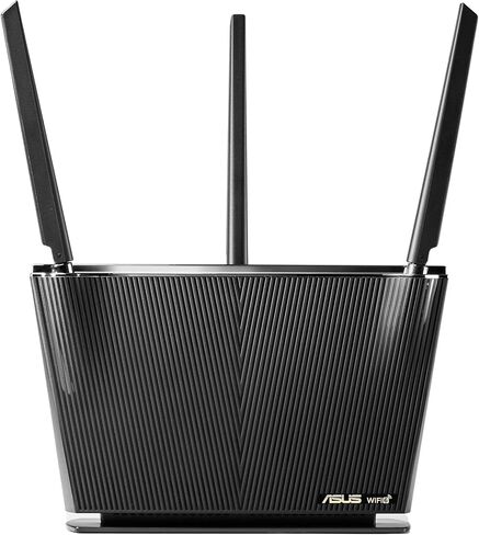 ASUS RT-AX68U WiFi 6 Router AX2700 Dual Band Gigabit Wireless Router, 3x3 MU-MIMO, OFDMA, AiMesh Compatible, Parental Controls, Home Network Router (Renewed) in Kuwait