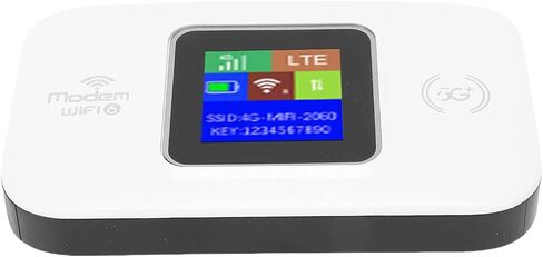 Keenso Portable WiFi, 4G Mobile Router, 300Mbps Dual SIM, Color LED Display, 3000mAh Battery B2 B4 B5 B7 B28 B38 B40 B41 for Travel, Outdoors (Black) in Kuwait