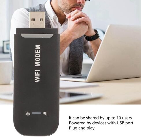 Chrees 4G LTE Router Stable WiFi Hotspot for 10 Users, Micro SIM Card Plug and Play, USB Powered with WPA WPA2 Security for Phone PC Tablet in Kuwait